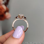 Load image into Gallery viewer, 2.21 Ct. Pear Lab Diamond 3 Stone Engagement Ring 14K Gold