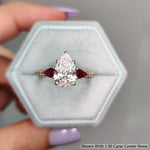 Load image into Gallery viewer, 2.21 Ct. Pear Lab Diamond 3 Stone Engagement Ring 14K Gold