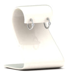 Load image into Gallery viewer, 0.50 Carat Lab Diamond Single Oval Bezel Huggie Earring For Women 14K Gold