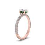 Load image into Gallery viewer, 3 Carat Oval Lab Diamond Three Row Engagement Ring