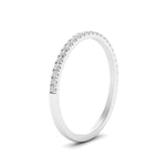 Load image into Gallery viewer, 0.15 Carat Lab Grown Petite Micropave Diamond Wedding Ring For Women 14K Gold
