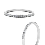 Load image into Gallery viewer, 0.15 Carat Lab Grown Petite Micropave Diamond Wedding Ring For Women 14K Gold
