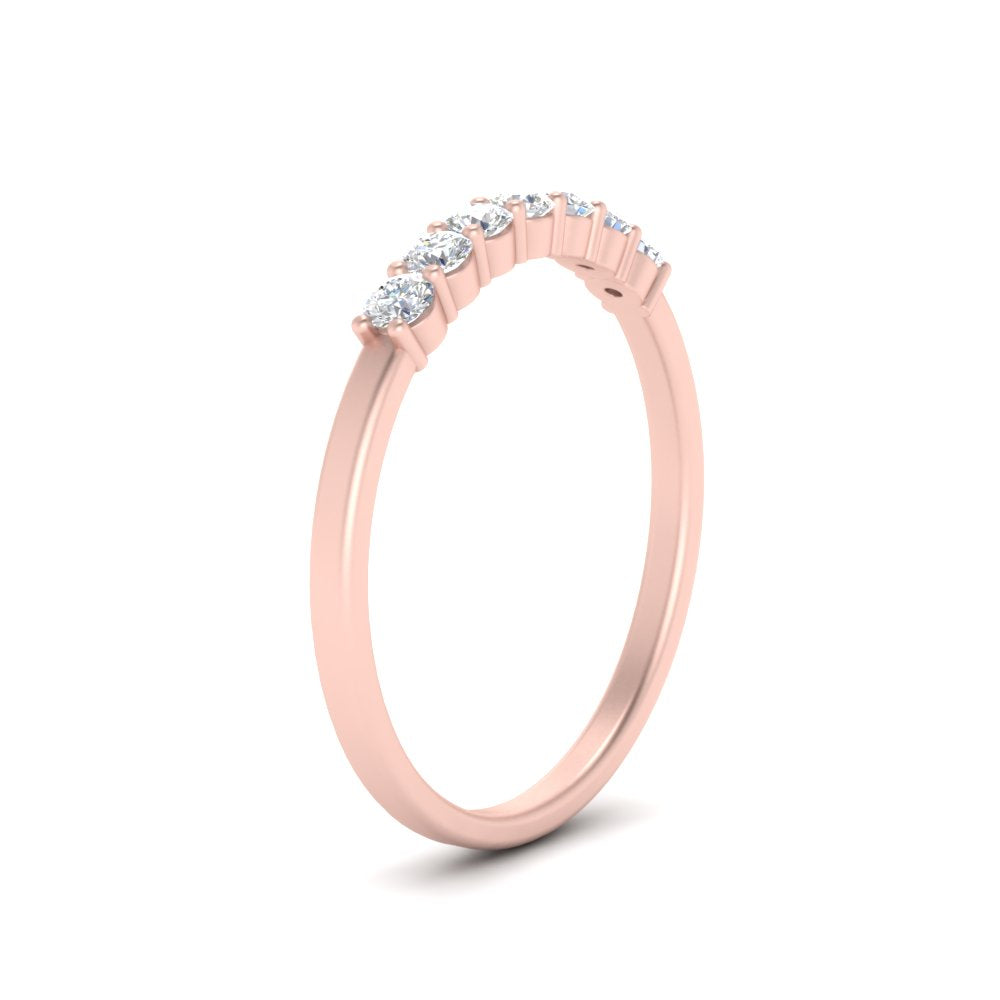 0.20 - 1.50 Carat Lab Grown Shared Prong 7 Stone Diamond Ring For Women 14k Gold
