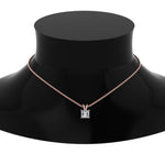 Load image into Gallery viewer, 0.25 Ctw To 1 Ctw Asscher Lab Diamond Solitaire Pendant For Women 14K Gold
