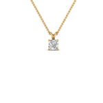 Load image into Gallery viewer, 0.25 Ctw To 1 Ctw Asscher Lab Diamond Solitaire Pendant For Women 14K Gold
