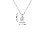 Load image into Gallery viewer, 0.25 Ctw To 1 Ctw Cushion  Lab Diamond Solitaire Pendant For Women 14K Gold

