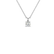 0.25 Ctw To 1 Ctw Cushion  Lab Diamond Solitaire Pendant For Women 14K Gold