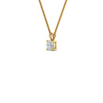 Load image into Gallery viewer, 0.25 Ctw To 1 Ctw Cushion  Lab Diamond Solitaire Pendant For Women 14K Gold
