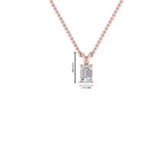 Load image into Gallery viewer, 0.25 Ctw To 1 Ctw Emerald Lab Diamond Solitaire Pendant For Women 14K Gold
