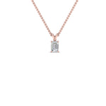 Load image into Gallery viewer, 0.25 Ctw To 1 Ctw Emerald Lab Diamond Solitaire Pendant For Women 14K Gold
