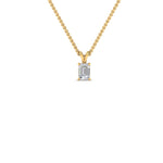 Load image into Gallery viewer, 0.25 Ctw To 1 Ctw Emerald Lab Diamond Solitaire Pendant For Women 14K Gold

