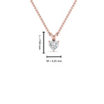 Load image into Gallery viewer, 0.25 Ctw To 1 Ctw Heart Lab Diamond Solitaire Pendant For Women 14K Gold
