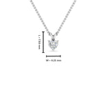 Load image into Gallery viewer, 0.25 Ctw To 1 Ctw Heart Lab Diamond Solitaire Pendant For Women 14K Gold
