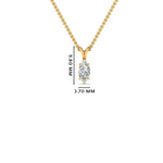 Load image into Gallery viewer, 0.25 Ctw To 1 Ctw Marquise Lab Diamond Solitaire Pendant For Women 14K Gold
