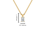 Load image into Gallery viewer, 0.25 Ctw To 1 Ctw Radiant Lab Diamond Solitaire Pendant For Women 14K Gold
