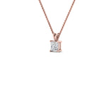 Load image into Gallery viewer, 0.25 Ctw To 1 Ctw Princess Lab Diamond Solitaire Pendant For Women 14K Gold
