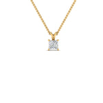 Load image into Gallery viewer, 0.25 Ctw To 1 Ctw Princess Lab Diamond Solitaire Pendant For Women 14K Gold
