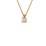 Load image into Gallery viewer, 0.25 Ctw To 1 Ctw Princess Lab Diamond Solitaire Pendant For Women 14K Gold
