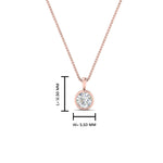 Load image into Gallery viewer, 0.25 Ctw To 5 Ctw Round Lab Diamond Bezel Solitaire Pendant For Women 14K Gold
