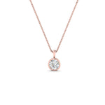 Load image into Gallery viewer, 0.25 Ctw To 5 Ctw Round Lab Diamond Bezel Solitaire Pendant For Women 14K Gold
