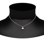 Load image into Gallery viewer, 0.25 Ctw To 5 Ctw Round Lab Diamond Bezel Solitaire Pendant For Women 14K Gold
