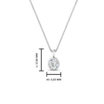 Load image into Gallery viewer, 0.25 Ctw To 5 Ctw Round Lab Diamond Bezel Solitaire Pendant For Women 14K Gold
