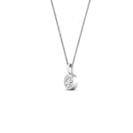 Load image into Gallery viewer, 0.25 Ctw To 5 Ctw Round Lab Diamond Bezel Solitaire Pendant For Women 14K Gold
