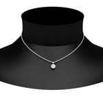 Load image into Gallery viewer, 0.25 Ctw To 5 Ctw Round Lab Diamond Bezel Solitaire Pendant For Women 14K Gold
