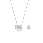 Load image into Gallery viewer, 0.25 Ctw To 1 Ctw Emerald Lab Diamond East West Solitaire Pendant For Women 14K Gold
