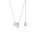 Load image into Gallery viewer, 0.25 Ctw To 1 Ctw Emerald Lab Diamond East West Solitaire Pendant For Women 14K Gold
