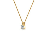 Load image into Gallery viewer, 0.25 Ctw To 5 Ctw Round Cut Lab Diamond 4 Prong Solitaire Pendant For Women 14K Gold
