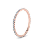 Load image into Gallery viewer, 0.25 Carat Round Cut Lab Grown Eternity Wedding Band For Women 14k Gold
