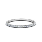 0.25  Carat Round Cut Lab Grown Eternity Wedding Band For Women 14k Gold