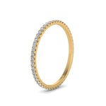 Load image into Gallery viewer, 0.25  Carat Round Cut Lab Grown Eternity Wedding Band For Women 14k Gold
