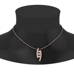 Load image into Gallery viewer, Three Square Lab Diamond Pendant For Women 14K Gold
