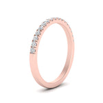 Load image into Gallery viewer, 0.30 - 0.15 Carat Lab Grown Petite Micropave Diamond Wedding Ring For Women 14K Gold
