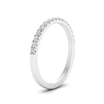 Load image into Gallery viewer, 0.30 - 0.15 Carat Lab Grown Petite Micropave Diamond Wedding Ring For Women 14K Gold

