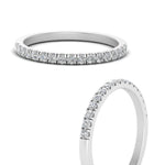 Load image into Gallery viewer, 0.30  Carat Lab Grown Petite Micropave Diamond Wedding Ring For Women 14K Gold
