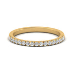 Load image into Gallery viewer, 0.30 Carat Lab Grown Petite Micropave Diamond Wedding Ring For Women 14K Gold

