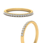 Load image into Gallery viewer, 0.30 Carat Lab Grown Petite Micropave Diamond Wedding Ring For Women 14K Gold
