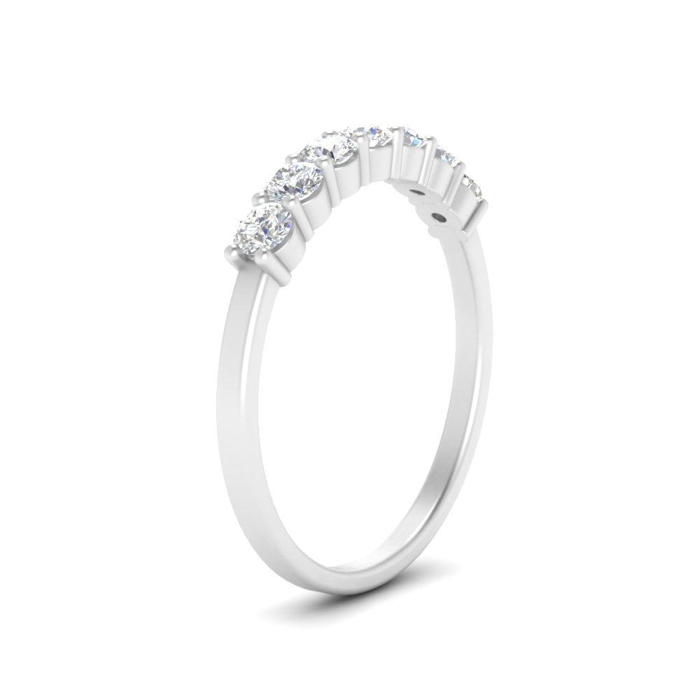0.20 - 1.50 Carat Lab Grown Shared Prong 7 Stone Diamond Ring For Women 14k Gold