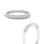 Load image into Gallery viewer, 0.20 - 1.50 Carat Lab Grown Diamond Shared Prong 7 Stone Ring For Women 14k Gold
