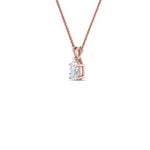 Load image into Gallery viewer, Pear Lab Diamond Solitaire Pendant For Women 14K Gold
