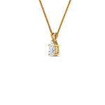 Load image into Gallery viewer, Pear Lab Diamond Solitaire Pendant For Women 14K Gold
