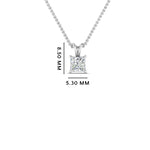 Load image into Gallery viewer, Princess Cut Lab Diamond Solitaire Pendant For Women 14K Gold
