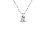 Load image into Gallery viewer, Princess Cut Lab Diamond Solitaire Pendant For Women 14K Gold
