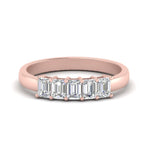 Load image into Gallery viewer, Five Stone Emerald Cut Lab Diamond Ring 14K Gold
