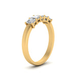 Load image into Gallery viewer, Five Stone Emerald Cut Lab Diamond Ring 14K Gold
