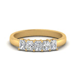 Load image into Gallery viewer, 0.50 To 5 Ct Radiant Cut Five Stone Wedding Band 14k Gold
