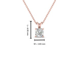 Load image into Gallery viewer, Asscher Lab Diamond Solitaire Pendant For Women 14K Gold
